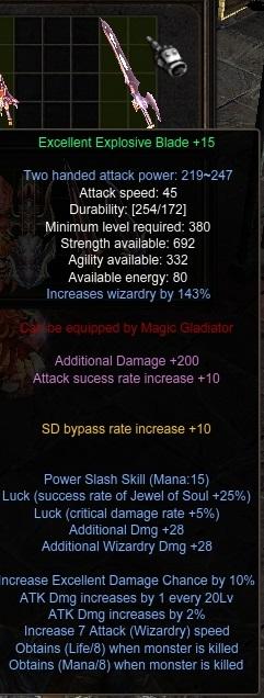 Excellent Explosive Blade